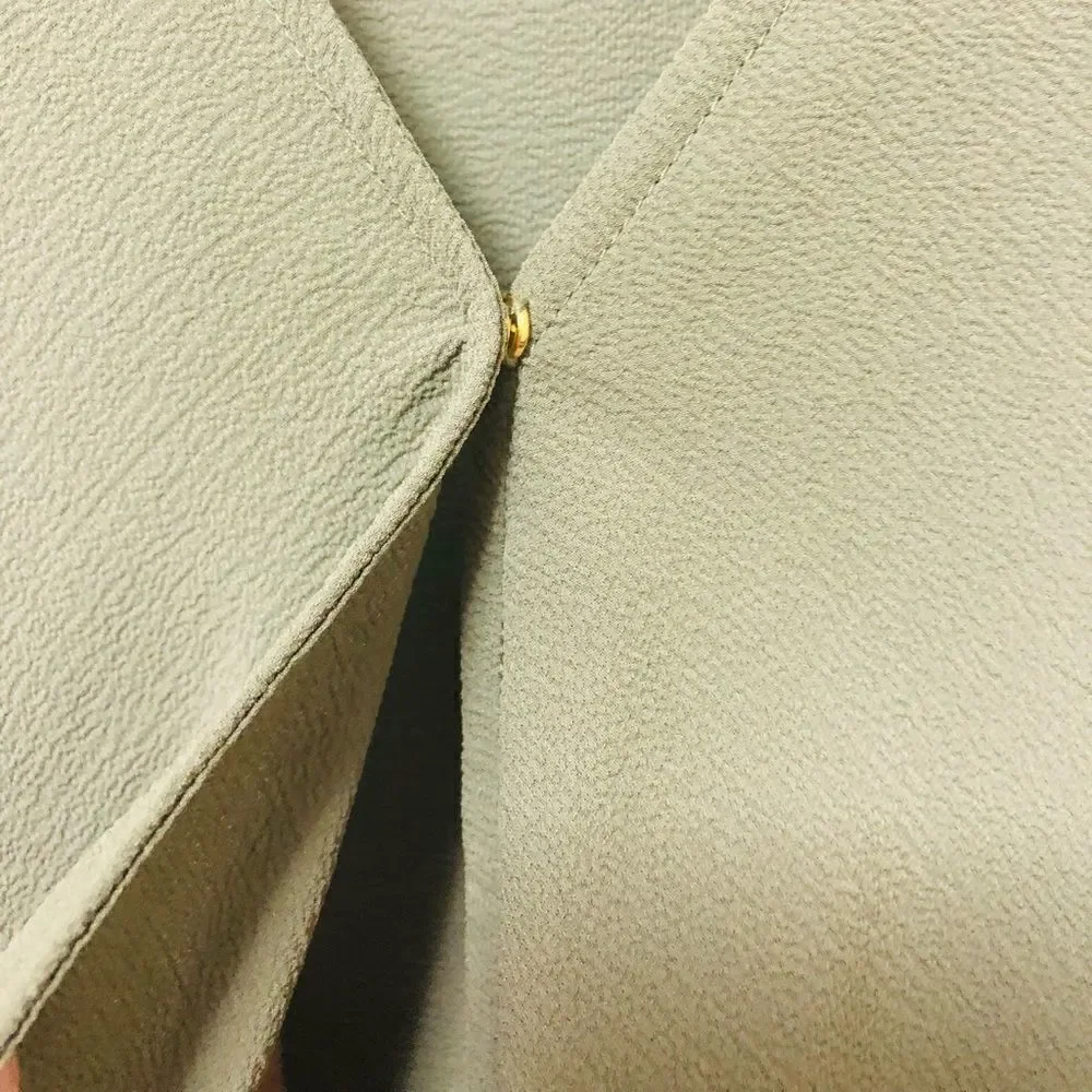 ‎Michael Kors Drape-front Tie Sleeve Blouse